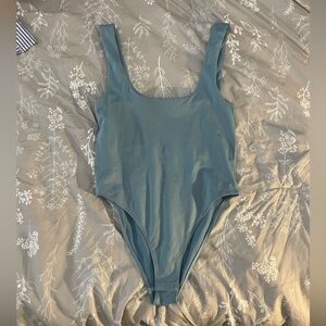 a new day Blue Sleeveless Bodysuit